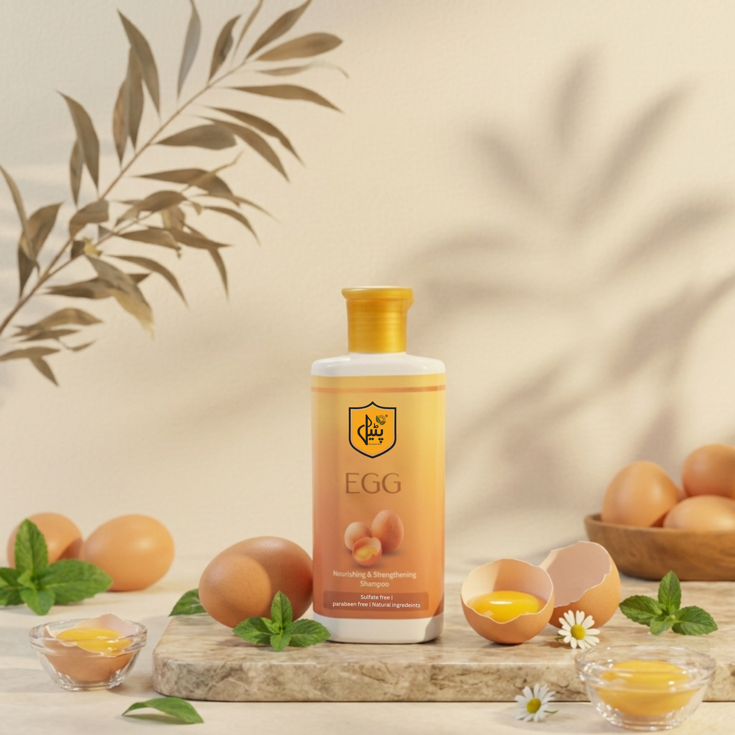 Egg Shampoo Sulfate-free-Paraben-Free