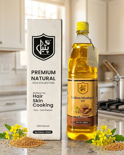 Kitchen Trio bundle Organic canola + Black mustard coldpress + yellow mustard oil